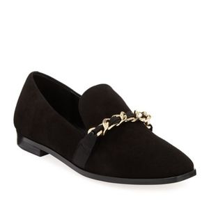 Karl Lagerfeld suede loafers